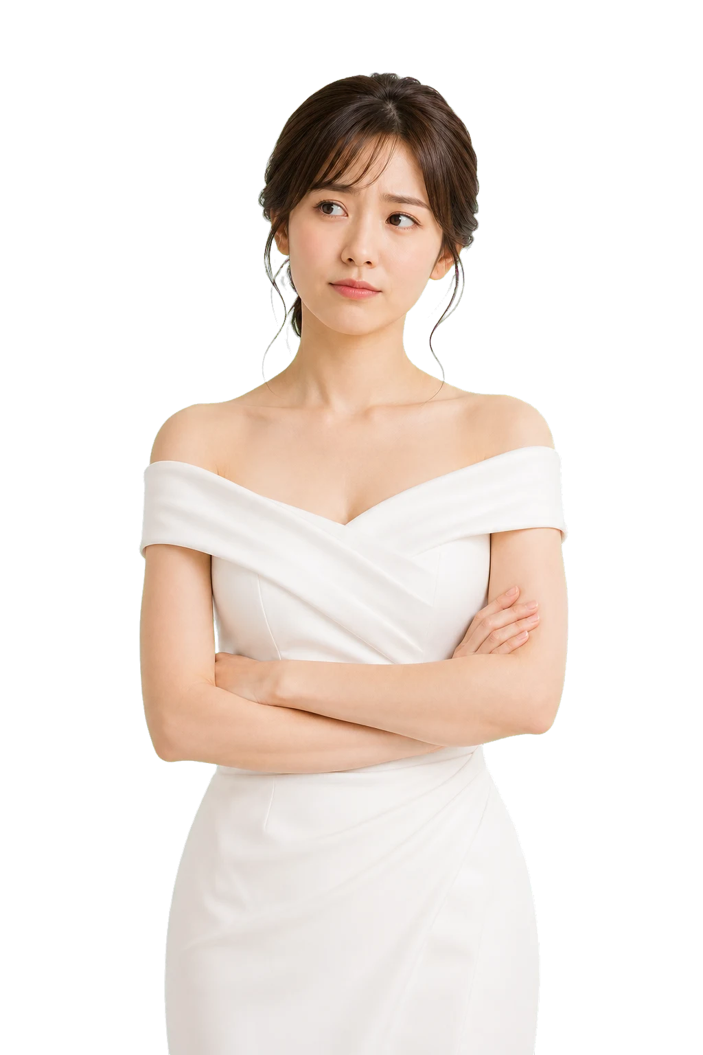 結婚式場探しに悩む花嫁